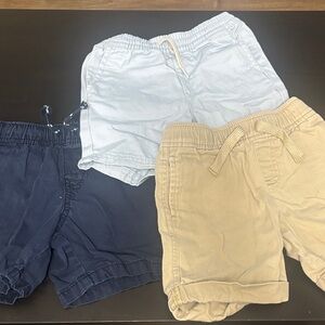 Kids Casual Shorts Set - Navy, Light Blue, and Tan